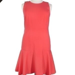 J Crew scuba ruffle flounce dress